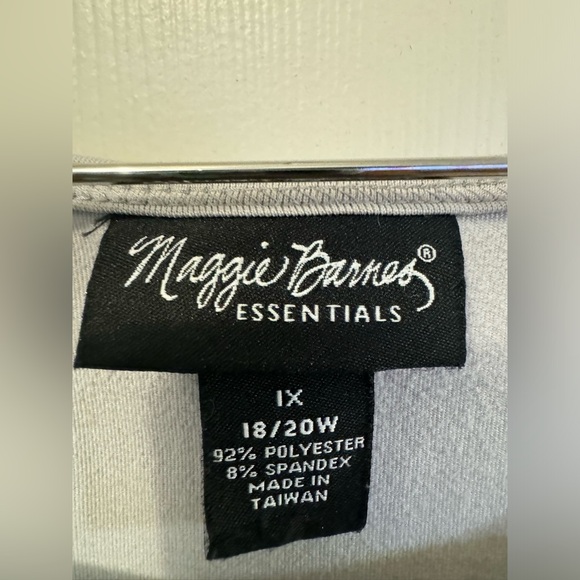Maggie Burns Essentials 1X 18/20W Blueish Gray Sleeveless Top - Picture 3 of 3